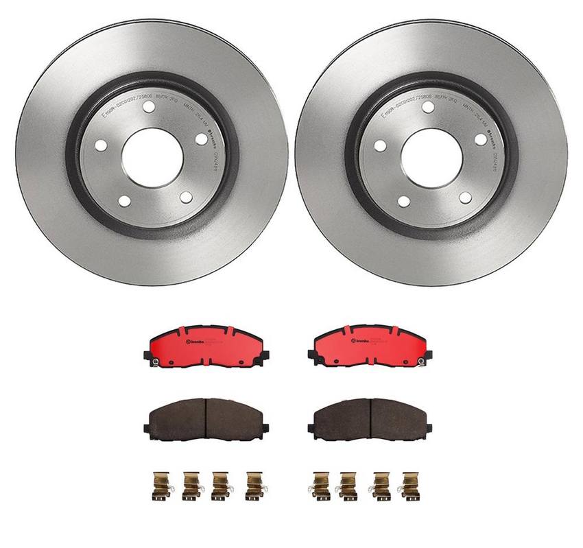 Brembo Brake Pads and Rotors Kit Front (330mm) (Ceramic) Brembo